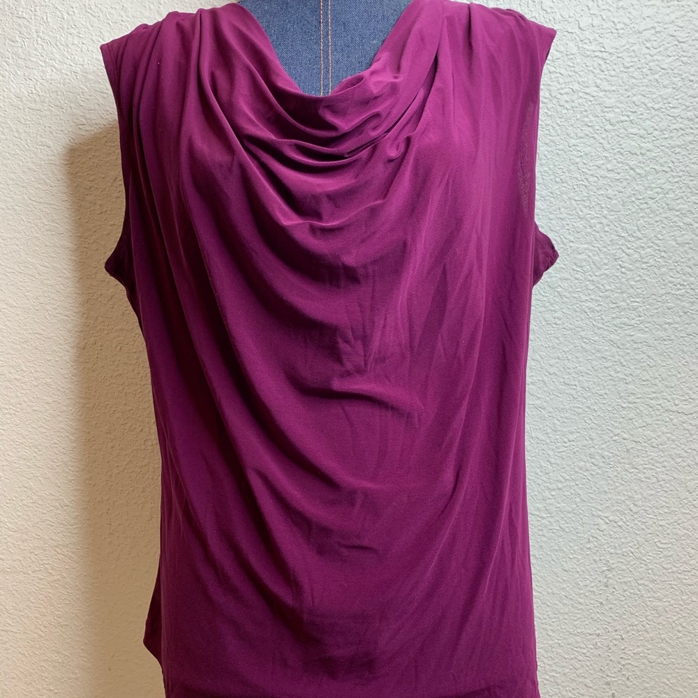 Dress Barn Swoop Neck Shell